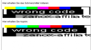 Zanox: Permanent werden irgendwelche Kodes ungültig. Es ist nicht nur lästig, ständig Kodes neu einzufügen und die alten zu entfernen, sondern für Leute, die mehr als eine hanvoll Webseiteen haben, zeitlich einfach unmöglich.
