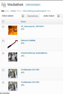 In der Mediathek sind die Bilder da