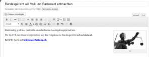 Nachdem man einen Bildtext eingegeben hat und auf Speichern klickt, ist ein Teil des Blogbeitragstextes weg. Super Fehlfunktion in 3.5.1