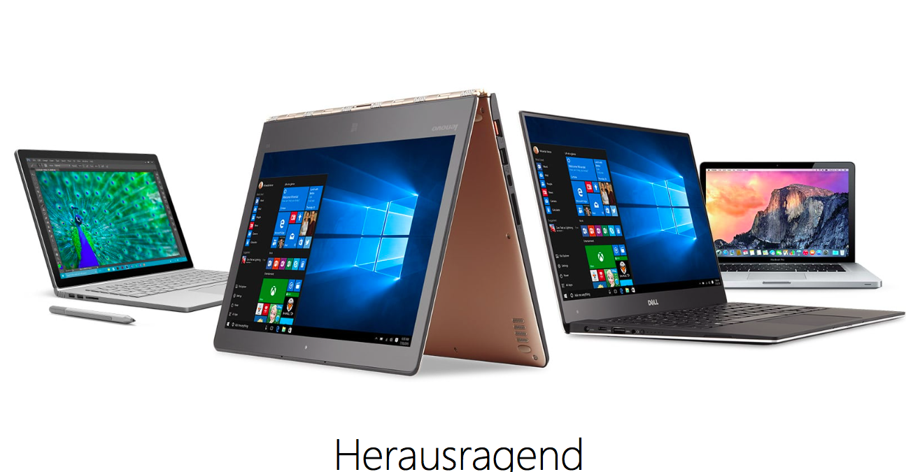 Beim Datenschutz war Windows 10 alles andere als herausragend (Bildschirmfotoausriß: Windows 10-Webpräsenz)