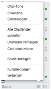 Hier ist die Chat-deaktivieren-Funktion von Facebook versteckt
