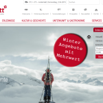 Bildschirmfotoausriß: Webseite von Andermatt-Sedrun