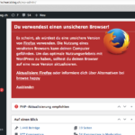 Du verwendest einen unsicheren Browser
